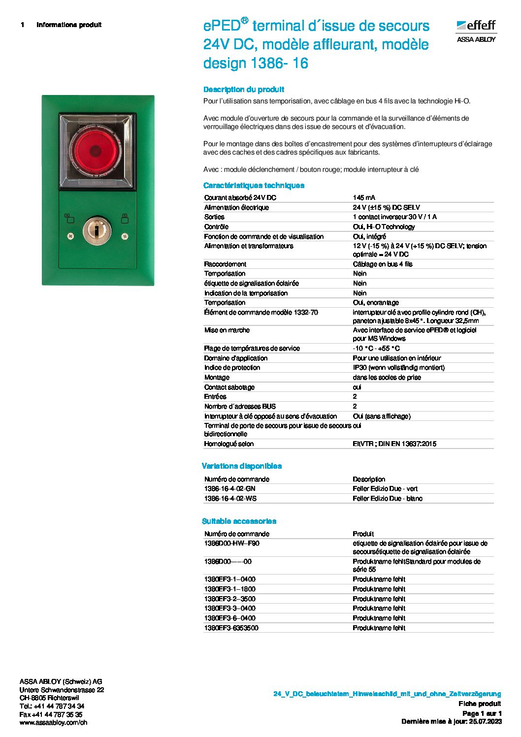 2_ASSA ABLOY Fiche de donnes au format PDF-1386-16-4-02